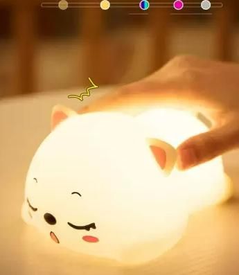 Silicon Snoring Cat Night Light Night Lamp